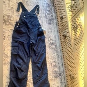 Women's Duluth Trading Co. Navy Overalls fleece lined XS